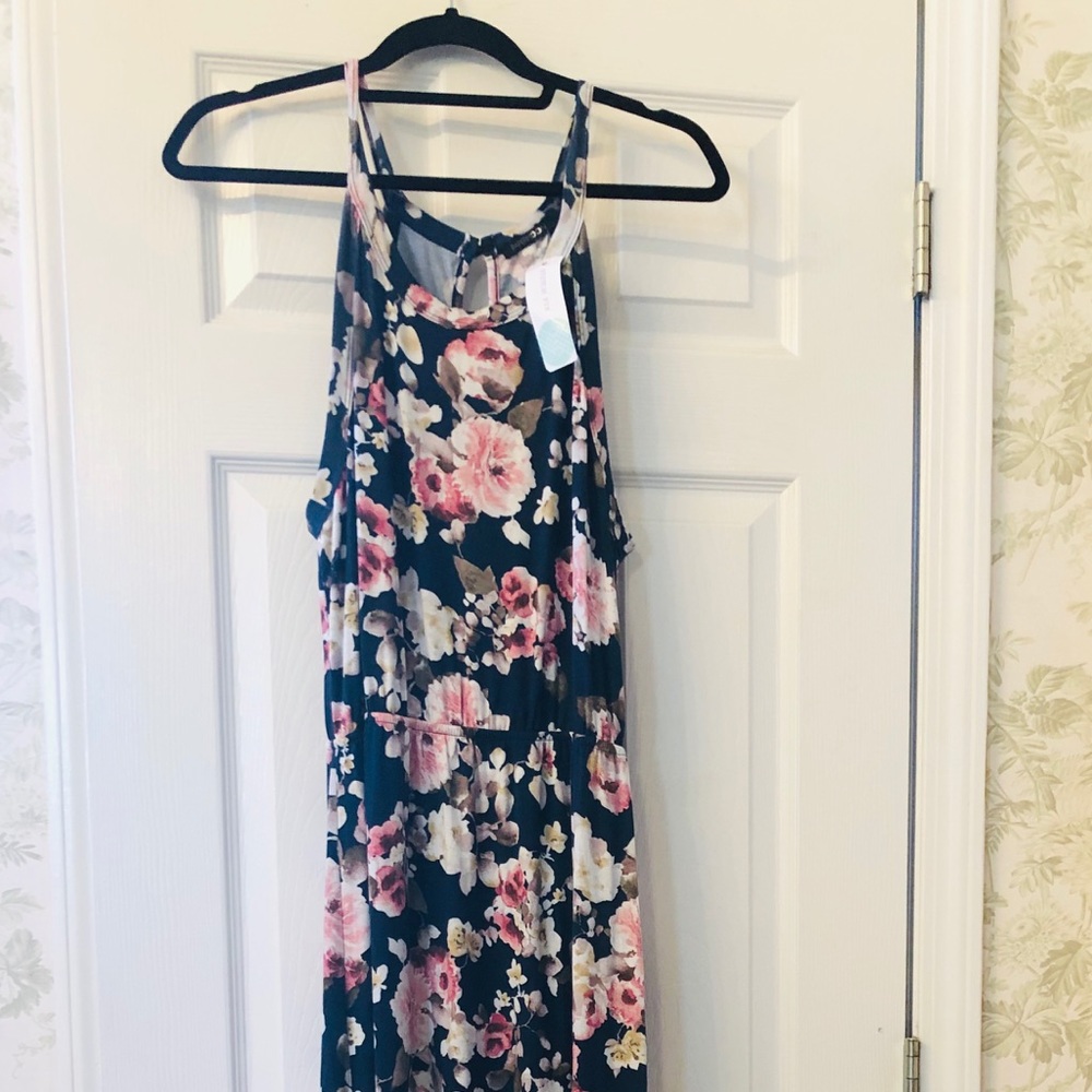 Dress NEW WITH TAGS, Hunter Green Maxi Dress